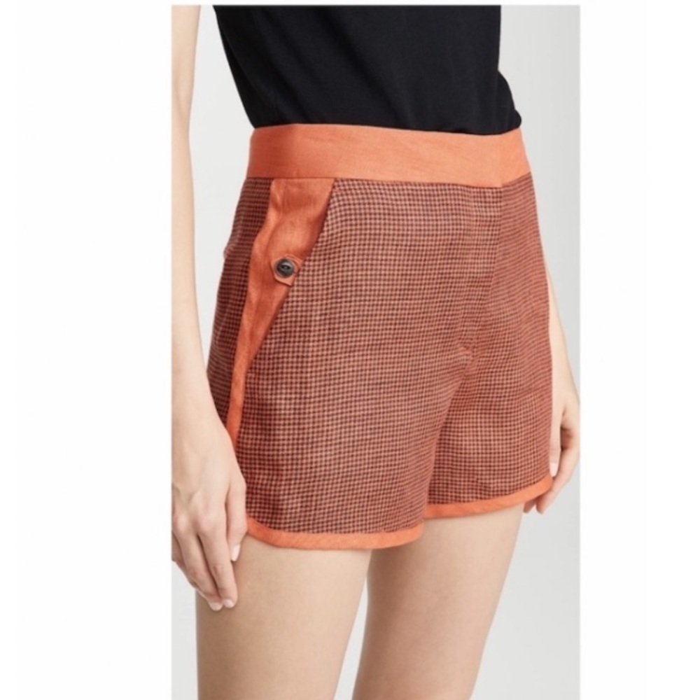 Rag & Bone Dia Shorts in Dark Nutmeg.